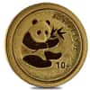 2000 1/10 oz China Gold Panda Frosted Ring 10 Yuan NGC UNC Details