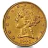 1901 S $5 Liberty Head Half Eagle Gold Coin NGC AU Details