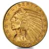 1909 D $5 Gold Half Eagle Indian Head PCGS MS 62