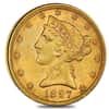 1897 S $5 Liberty Head Half Eagle Gold Coin PCGS AU 55