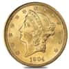 $20 Gold Double Eagle Liberty Head NGC MS 65 (Random Year)