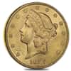 1897 $20 Liberty Head Double Eagle Gold Coin NGC AU 58