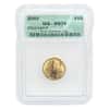 2002 1/4 oz $10 Gold American Eagle ICG MS 70