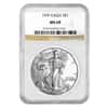 1997 1 oz Silver American Eagle $1 Coin NGC MS 69