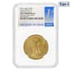 2021 1 oz Gold American Eagle Type 2 NGC MS 69 FDOI Mint Error (Obv Struck Thru)