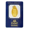 Vintage Assay - 2.5 gram Gold PAMP Suisse Lady Fortuna Oval Pendant .9999 Fine