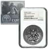 2015 2 oz Cook Islands Silver Norse Gods Tyr Ultra High Relief NGC MS 69 Antiqued w/COA