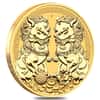 2021 1 oz Gold Double Pixiu Lions BU Australian Perth Mint