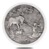2021 Chad 2 oz Silver Mermaid & Unicorn - Mythical Creatures Series Antiqued High Relief Coin (w/Box)