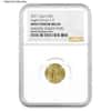 2021 1/10 oz Gold American Eagle Type 2 NGC MS 69 Mint Error (Obv Struck Thru)