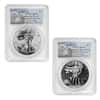 2013 W 1 oz Silver American Eagle 2-Coin Set PCGS PF 70 / MS 70 First Strike
