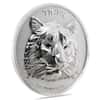 2022 Chad 1 oz Silver Multifaceted Tiger Coin Serial #5 Ultra High Relief (w/Box)