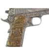 2024 Chad 2 oz Silver .45 Caliber Pistol Handgun Gilded Shaped Coin .999 Fine