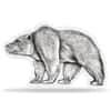 2021 Chad 1 oz Silver Bear Shaped Antiqued High Relief Coin (w/Box)