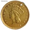 Gold Love Token $1 Liberty Head Type 3 Ex-Jewelry (Random Design)