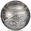 2023 1 Kilo Silver Big Five - Leopard Spherical Coin Djibouti