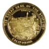 1984 The Great Seal of California Gold Round 3-pc Proof Set / w Box & COA