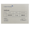 1 oz Credit Suisse Platinum Bar .9995 Fine (w/Assay)