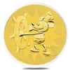 2017 1 oz Niue Gold $250 Disney Steamboat Willie BU In Cap
