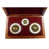 1984 The Great Seal of California Gold Round 3-pc Proof Set / w Box & COA