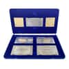 Israel Anglo-Palestine Bank Series Sterling Silver 5-Banknote Set ASW 8 oz (w/Box & COA)
