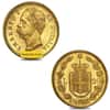 Italy Gold 20 Lire Umberto I Avg Circ (Random Year, 1879-1897)