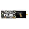 2024 Chad 2 oz Silver .45 Caliber Pistol Handgun Black & Gold Shaped Coin .999 Fine