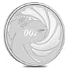 2020 1 oz Tuvalu James Bond 007 Silver Coin .9999 Fine Silver BU In Cap