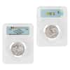 2021 Chad 2 oz Silver Bull vs Bear Pandemic Serial #7 PCGS MS 70 FDOI Antiqued High Relief