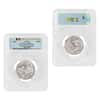 2021 Chad 2 oz Silver Bull vs Bear Pandemic Serial #8 PCGS MS 70 FDOI Antiqued High Relief
