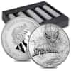 Lot of 100 - 2017 1 oz Tuvalu Spiderman Marvel Series Silver Coin .999 Fine Silver BU In Cap (5 Roll,Tube of 20)