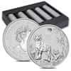 Lot of 100 - 2022 1 oz Silver Lunar Year of The Tiger BU Australian Perth Mint In Cap (5 Rolls, Box of 100)