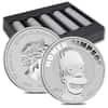 Roll of 20 - 2022 1 oz Tuvalu Homer Simpson Silver Coin .9999 Fine BU In Cap