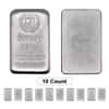 Lot of 10 - 10 oz Jersey Mint Silver Bar .999 Fine
