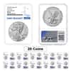 Lot of 20 - 2024 (P) Star Privy 1 oz Silver American Eagle NGC MS 70 ER