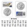 Lot of 20 - 2025 1 oz Silver American Eagle NGC MS 70 Mountain Label