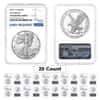 Lot of 20 - 2022-S 1 oz Proof Silver American Eagle NGC PF 69 Early Releases