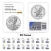 Lot of 20 - 2024-W 1 oz Proof Silver American Eagle NGC PF 70 UC 