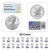 Lot of 20 - 2024-W 1 oz Proof Silver American Eagle NGC PF 70 UC Star