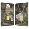 1 Gram Gold Bullion Exchanges Army Camouflage Istanbul Gold Refinery (IGR) .9999 Bar (In Assay)