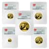 2015 1.9 oz China Gold Panda Prestige 5-Coin Set PCGS MS 70 First Strike (w/Box & COA) 