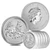 2018 2 oz Silver Lunar Year of The Dog BU Australian Perth Mint In Cap