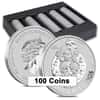 Roll of 20 - 2022 1 oz Tuvalu The Simpsons Season's Greetings Silver Coin .9999 Fine BU In Cap