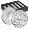Box of 100 - 2023 1 oz Silver Lunar Year of The Rabbit Dragon Privy BU Australian Perth Mint In Cap (5 Rolls, Lot of 100)