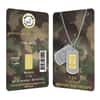 1/2 Gram Gold Bullion Exchanges Army Camouflage Istanbul Gold Refinery (IGR) .9999 Bar (In Assay)
