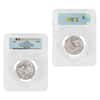2021 Chad 2 oz Silver Bull vs Bear Pandemic Serial #4 PCGS MS 70 FDOI Antiqued High Relief