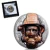 2021 3 oz Proof Silver Real Heroes - Firefighter Cook Islands Coin .999 Fine (w/Box & COA)