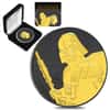 2019 1 oz Niue Silver $2 Star Wars Darth Vader Black Ruthenium 24K Gold Edition (w/Box & COA)