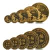 1995 1.9 oz Singapore Year of the Pig Proof Gold 5 - Coin Set (Sealed) 