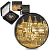 2019 1 oz Austrian Silver Wiener Neustadt Vienna Coin Black Ruthenium 24K Gold Edition (w/Box & COA) - 825th Anniversary of the Austrian Mint